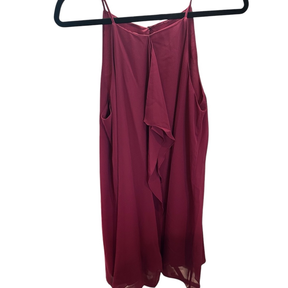 BCBGeneration Chic Burgundy Sleeveless Dress NWT S